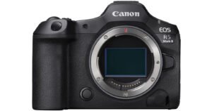 Canon r5 Mark 2 front of camera